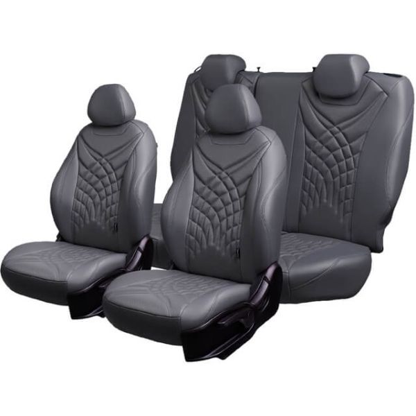 Чехлы Премиум Экокожа Байрон Президент|Жук на KIA Seltos c 2020+