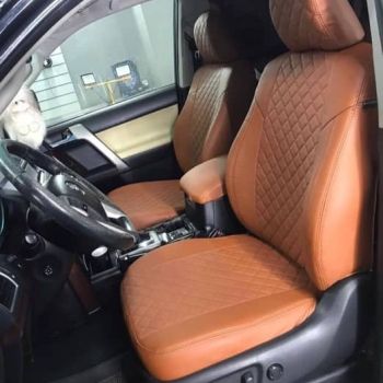 Авточехлы Автопилот коричневый Ромб