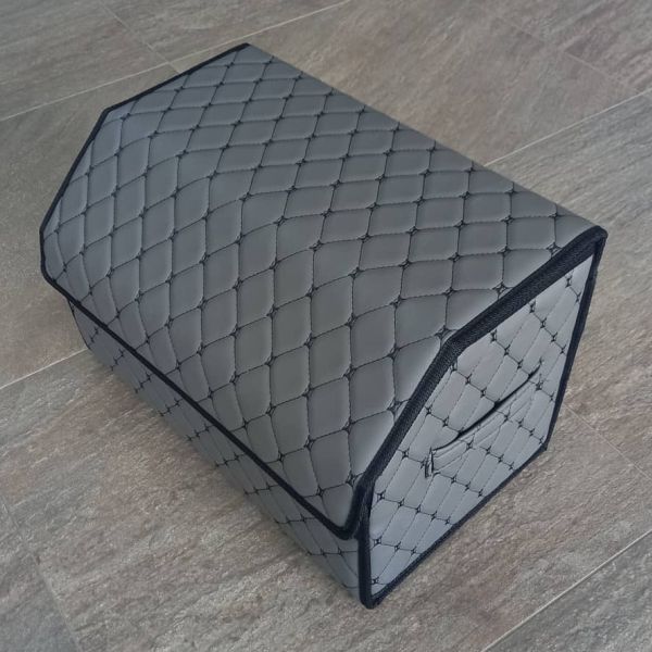 Органайзер Сумка в багажник "Консул Бабочка" из Экокожи Серая с Черным Органайзер Сумка в багажник "Консул Бабочка" из Экокожи Серая с Черным